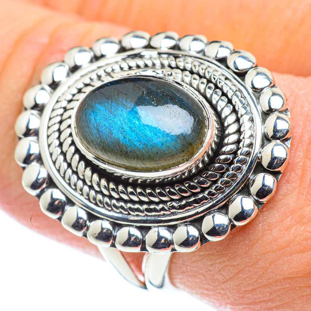 Labradorite Rings handcrafted by Anasilvercos - RING57479