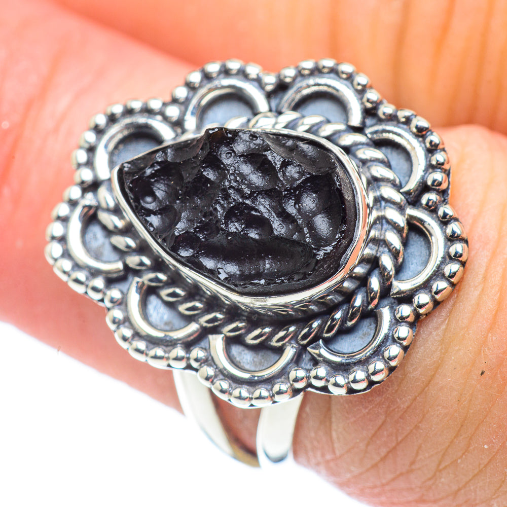 Tektite Rings handcrafted by Anasilvercos - RING57496
