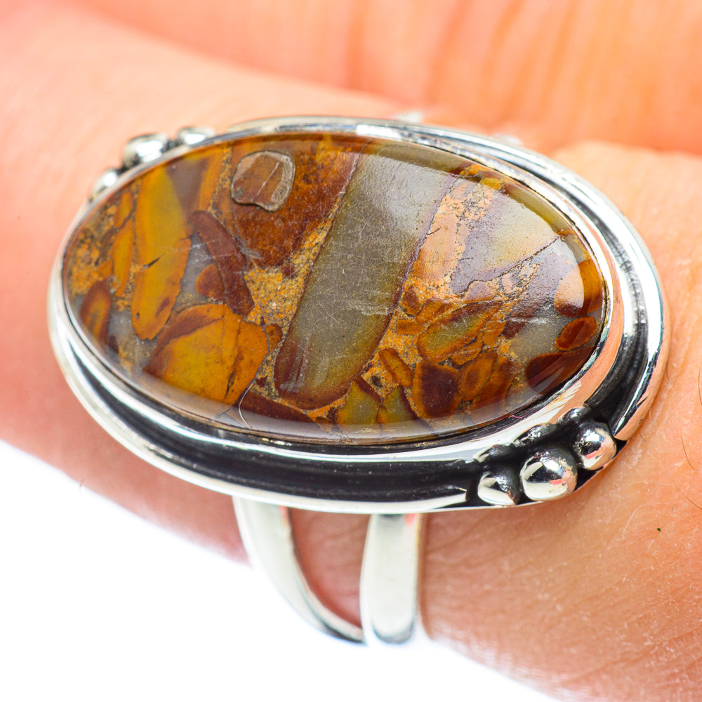 Chert Breccia Rings handcrafted by Anasilvercos - RING57511