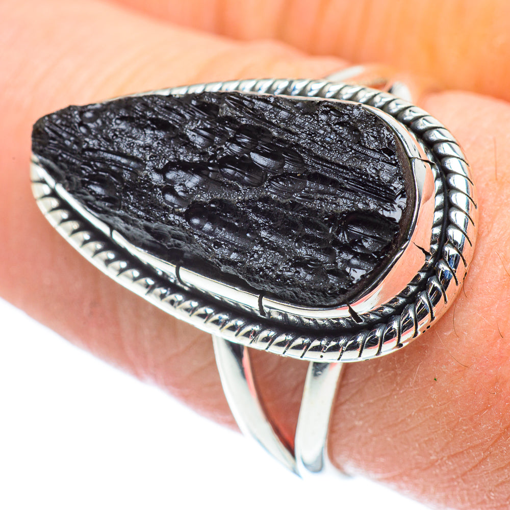 Tektite Rings handcrafted by Anasilvercos - RING57518