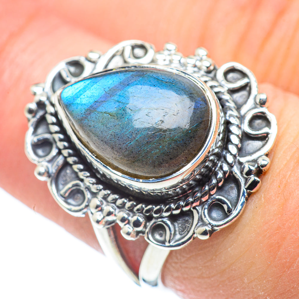 Labradorite Rings handcrafted by Anasilvercos - RING57540