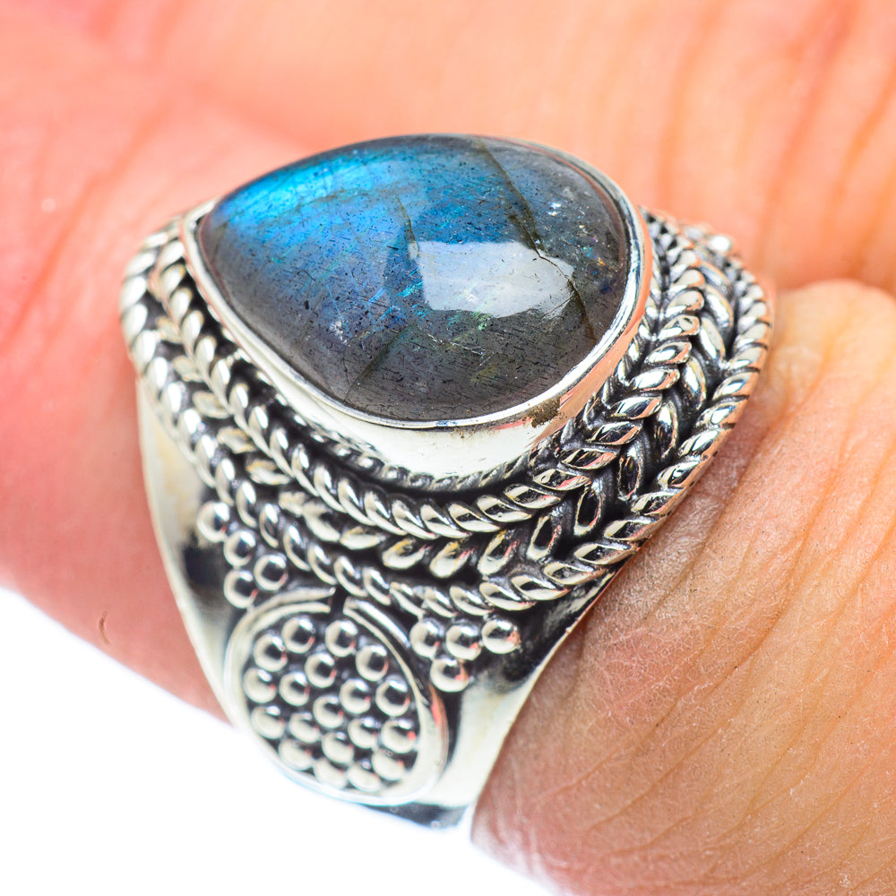 Labradorite Rings handcrafted by Anasilvercos - RING57567