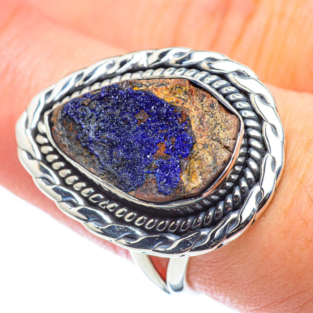 Azurite Rings handcrafted by Anasilvercos - RING57582