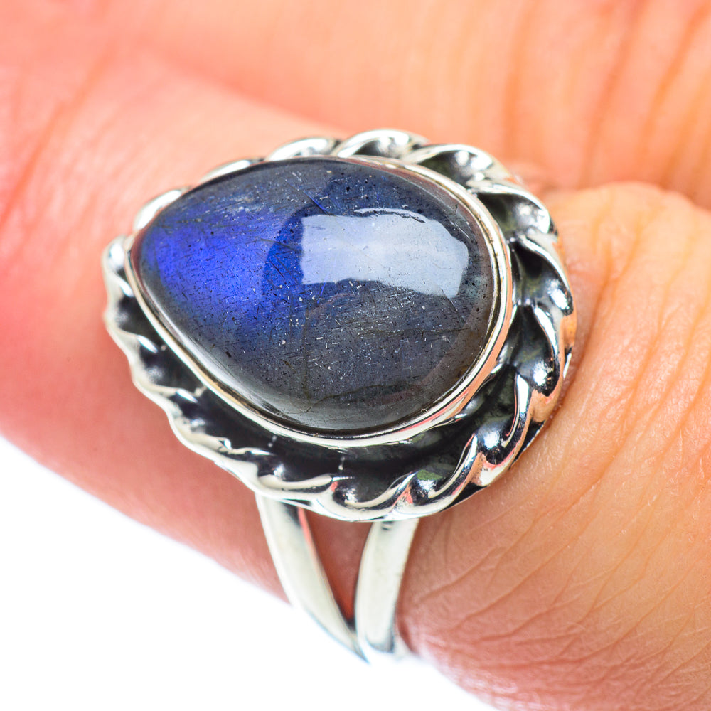 Labradorite Rings handcrafted by Anasilvercos - RING57583