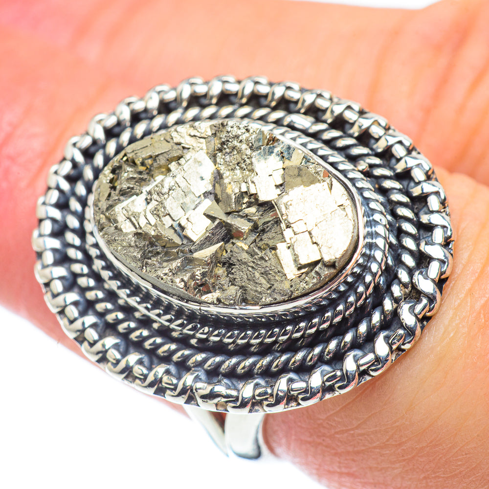 Pyrite Rings handcrafted by Anasilvercos - RING57601