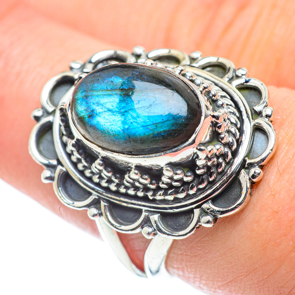 Labradorite Rings handcrafted by Anasilvercos - RING57607