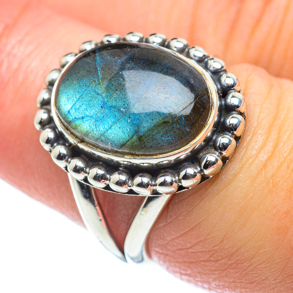 Labradorite Rings handcrafted by Anasilvercos - RING57625
