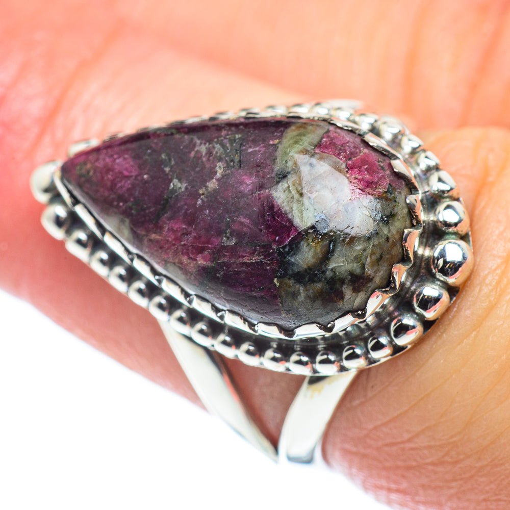 Russian Eudialyte Rings handcrafted by Anasilvercos - RING57631
