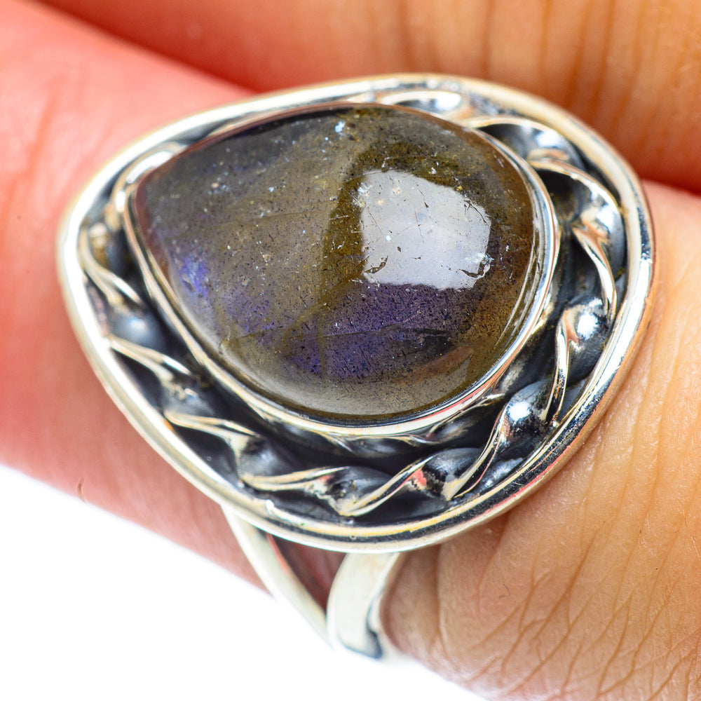 Labradorite Rings handcrafted by Anasilvercos - RING57639