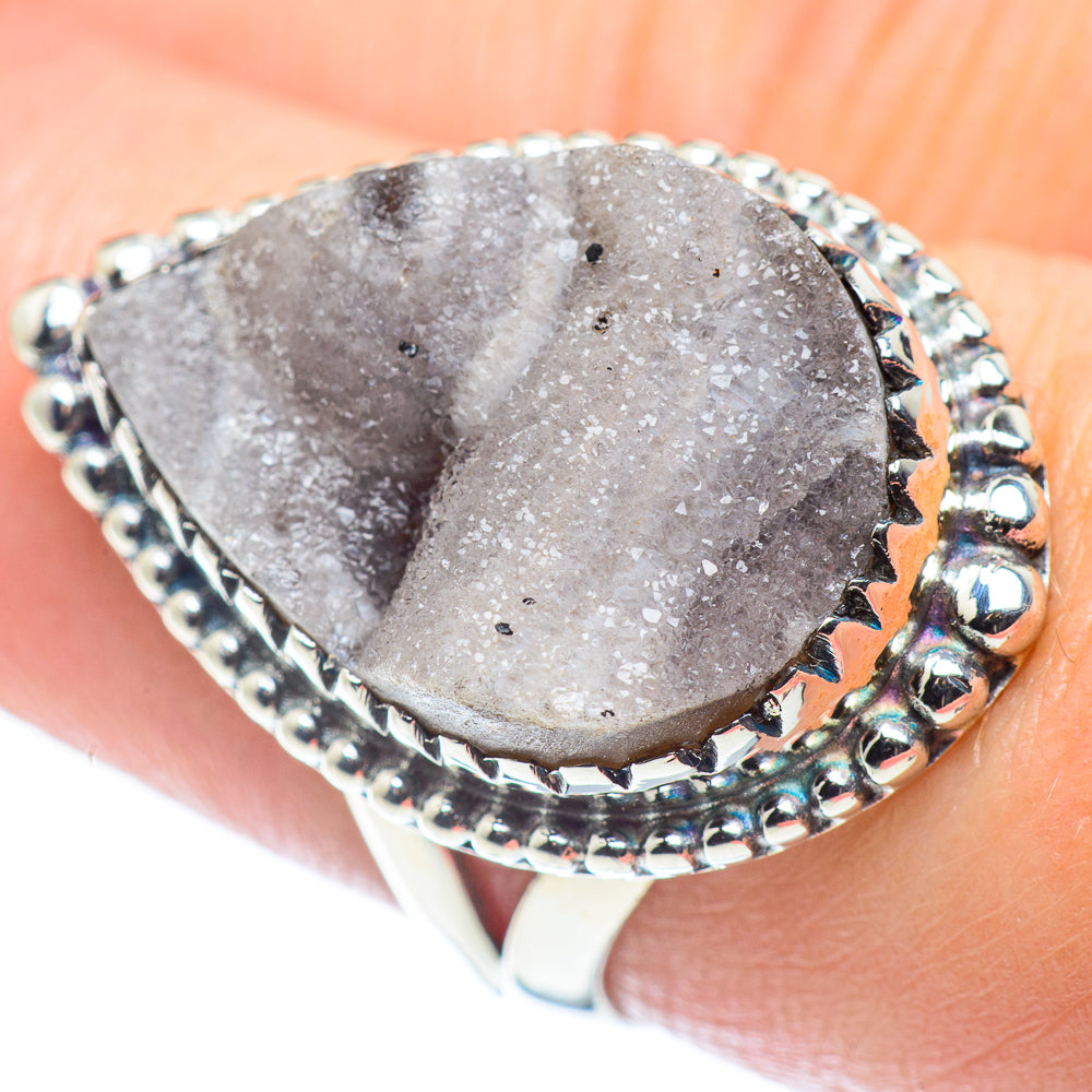 Desert Druzy Rings handcrafted by Anasilvercos - RING57649