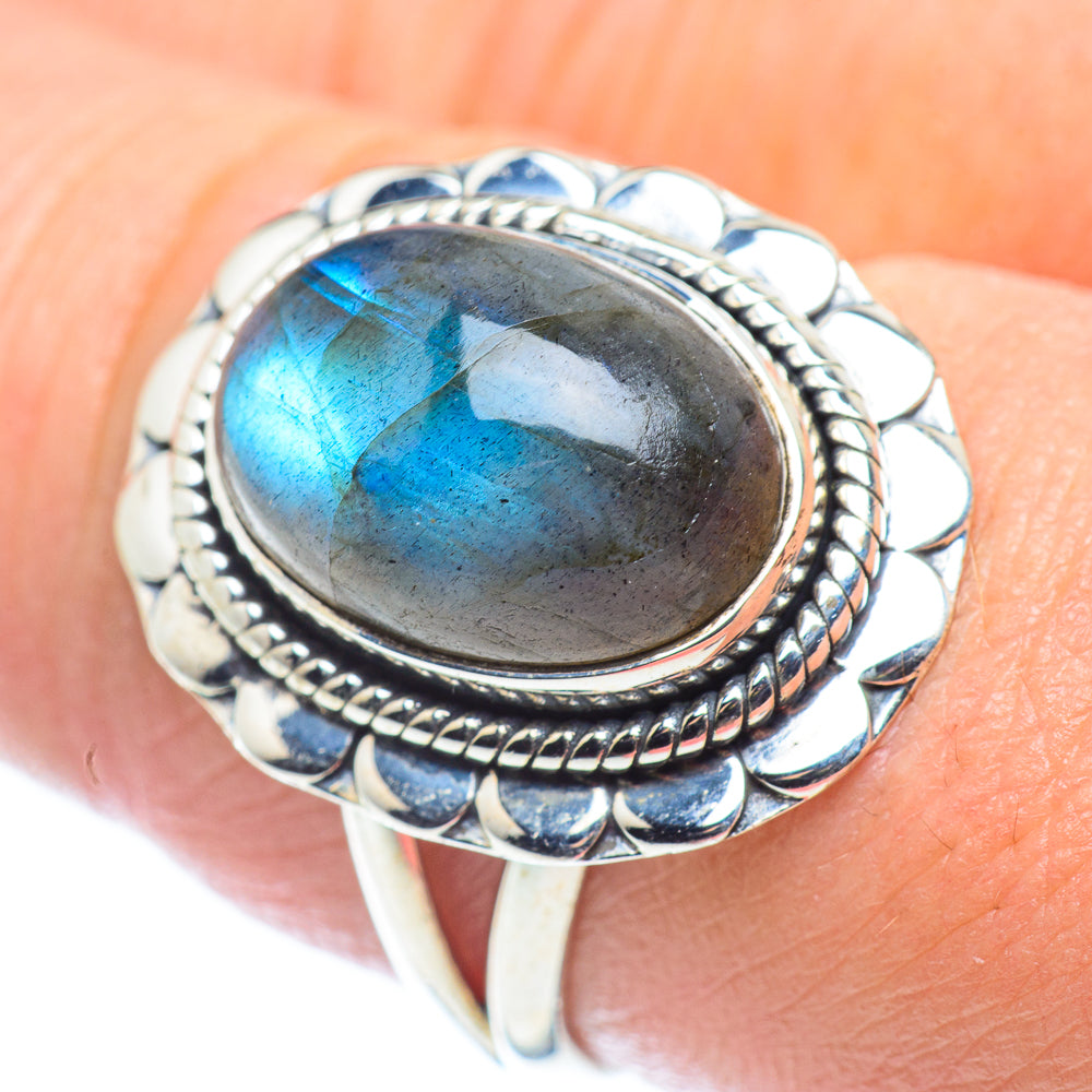 Labradorite Rings handcrafted by Anasilvercos - RING57650