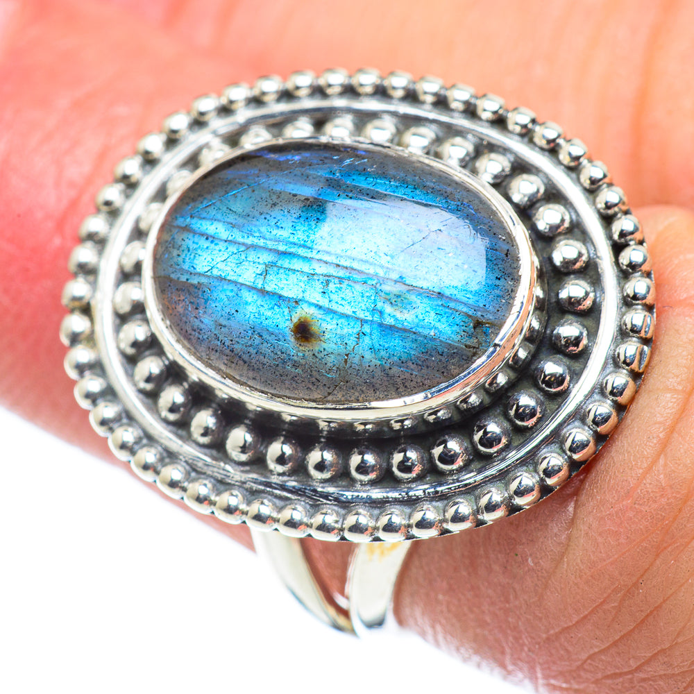 Labradorite Rings handcrafted by Anasilvercos - RING57659