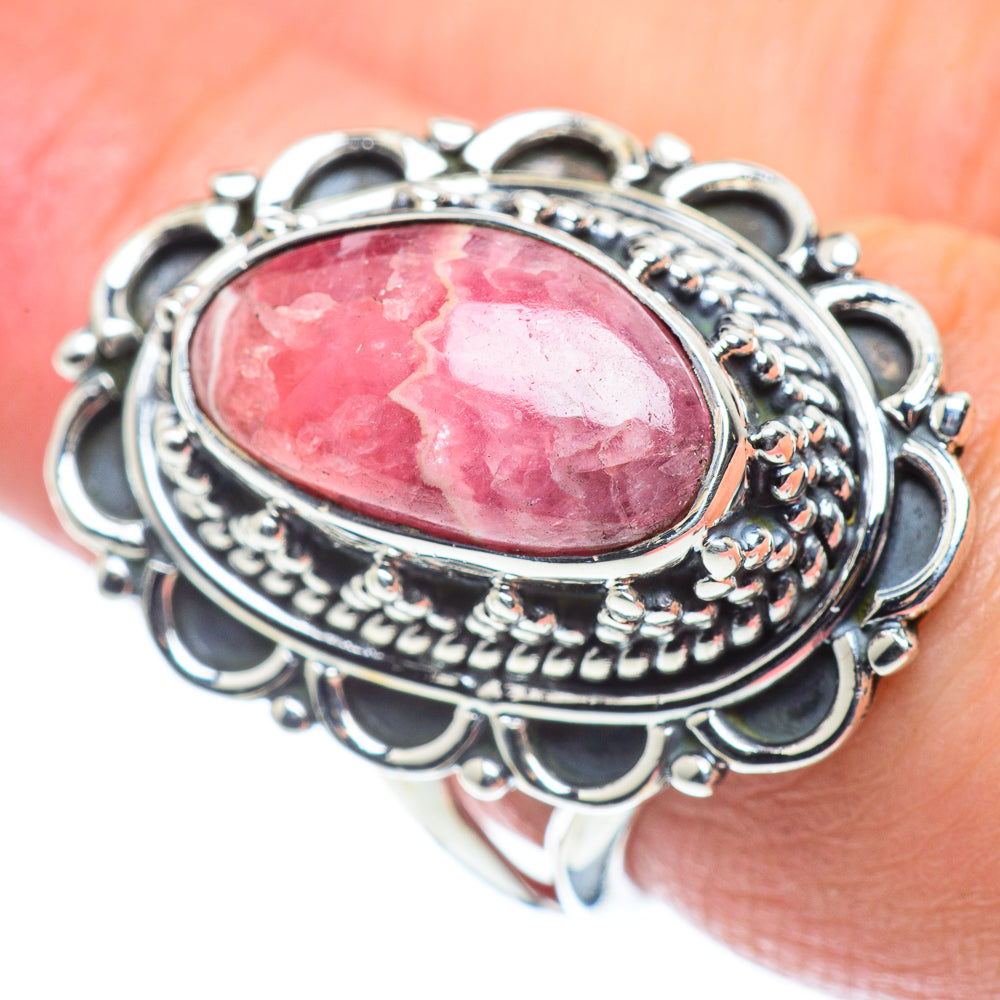 Rhodochrosite Rings handcrafted by Anasilvercos - RING57662