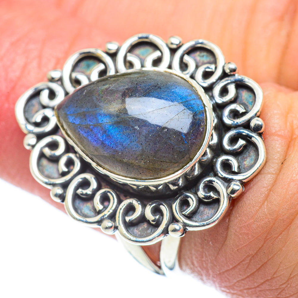 Labradorite Rings handcrafted by Anasilvercos - RING57670