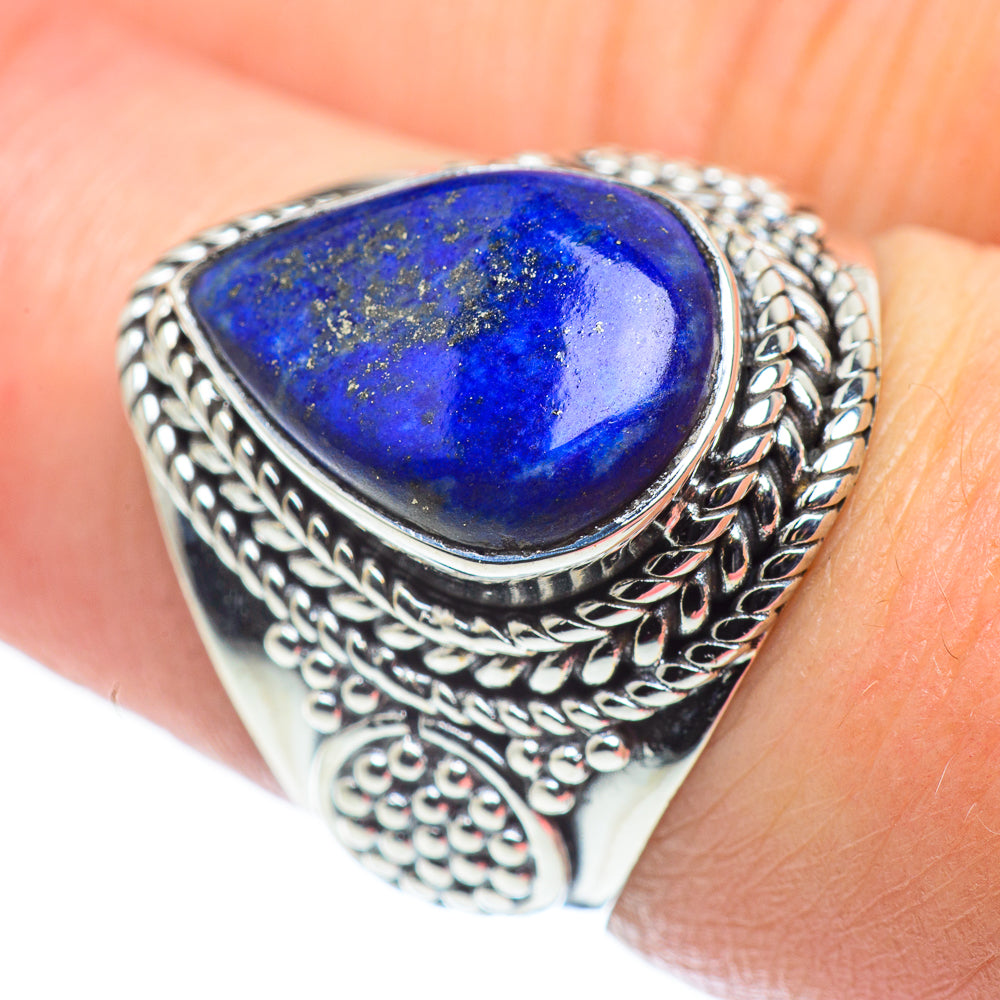 Lapis Lazuli Rings handcrafted by Anasilvercos - RING57671