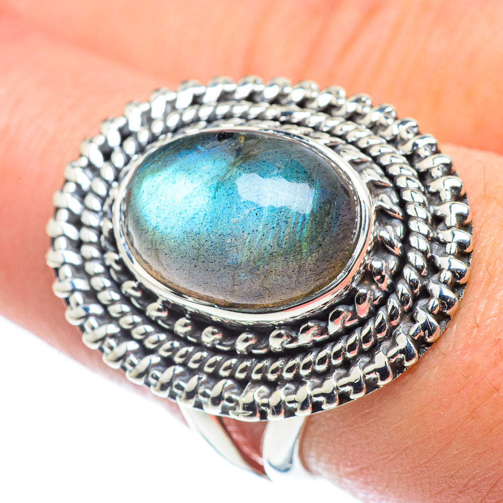 Labradorite Rings handcrafted by Anasilvercos - RING57672