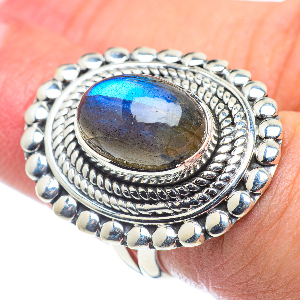 Labradorite Rings handcrafted by Anasilvercos - RING57690