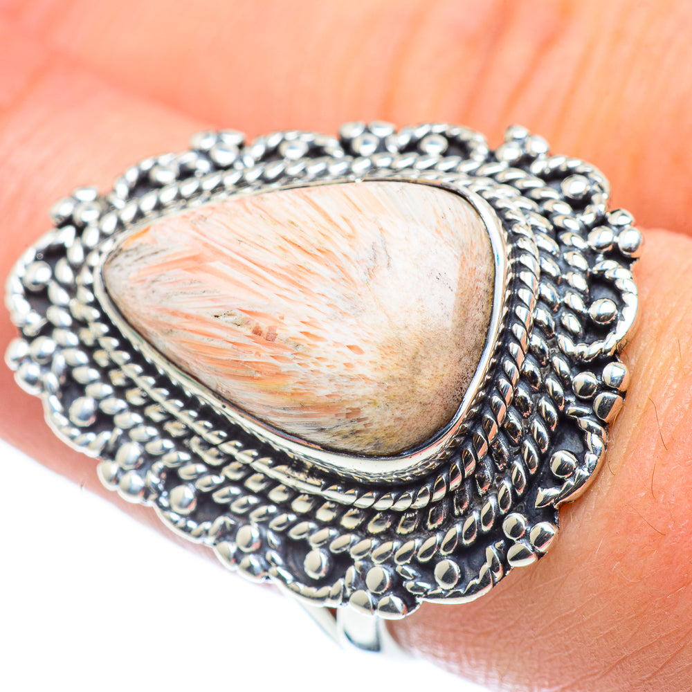 Scolecite Rings handcrafted by Anasilvercos - RING57719