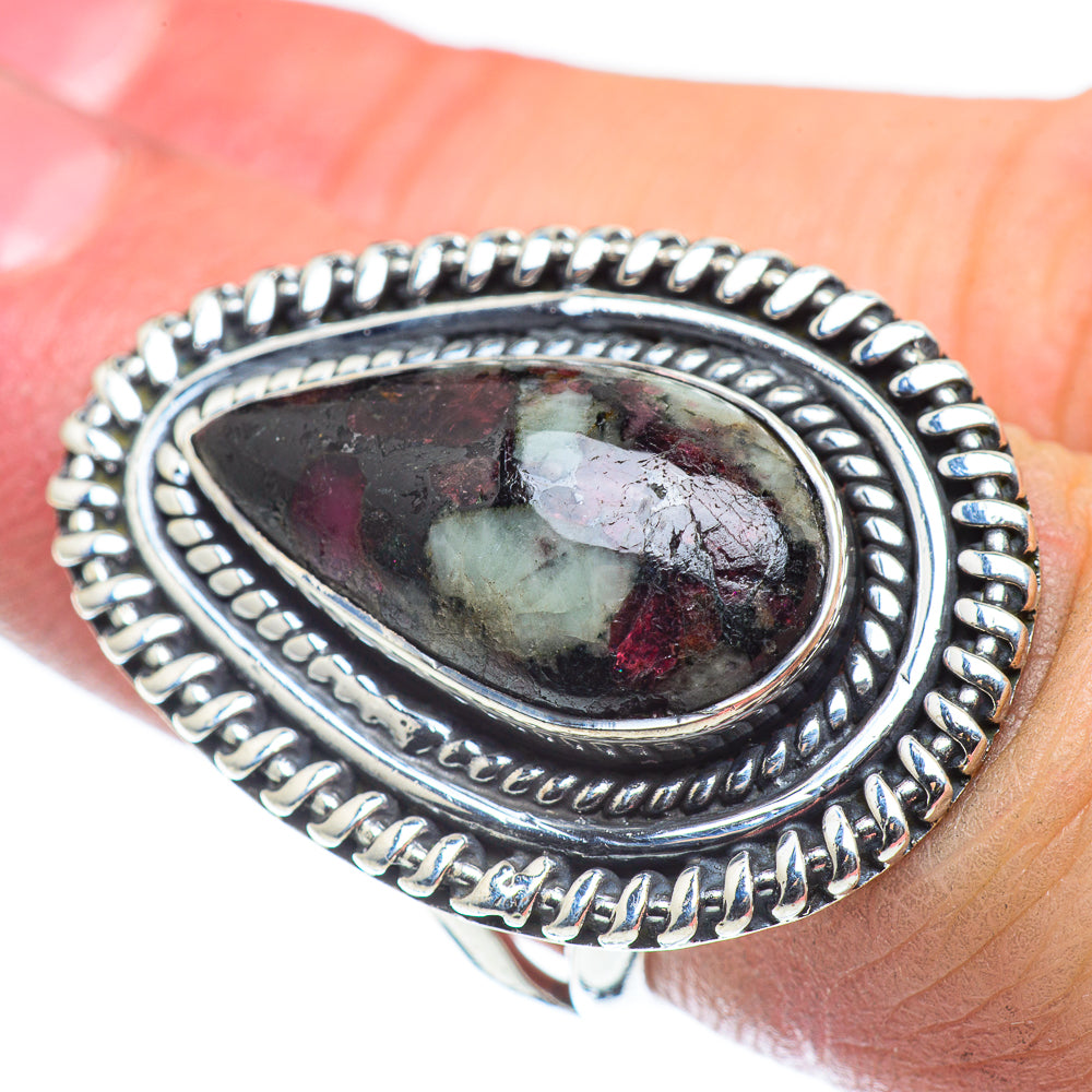 Russian Eudialyte Rings handcrafted by Anasilvercos - RING57725