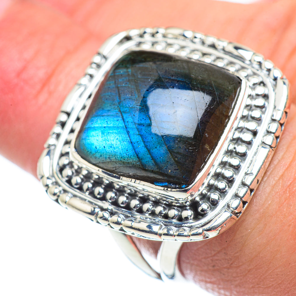 Labradorite Rings handcrafted by Anasilvercos - RING57731