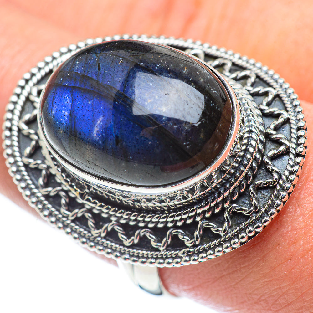 Labradorite Rings handcrafted by Anasilvercos - RING57732