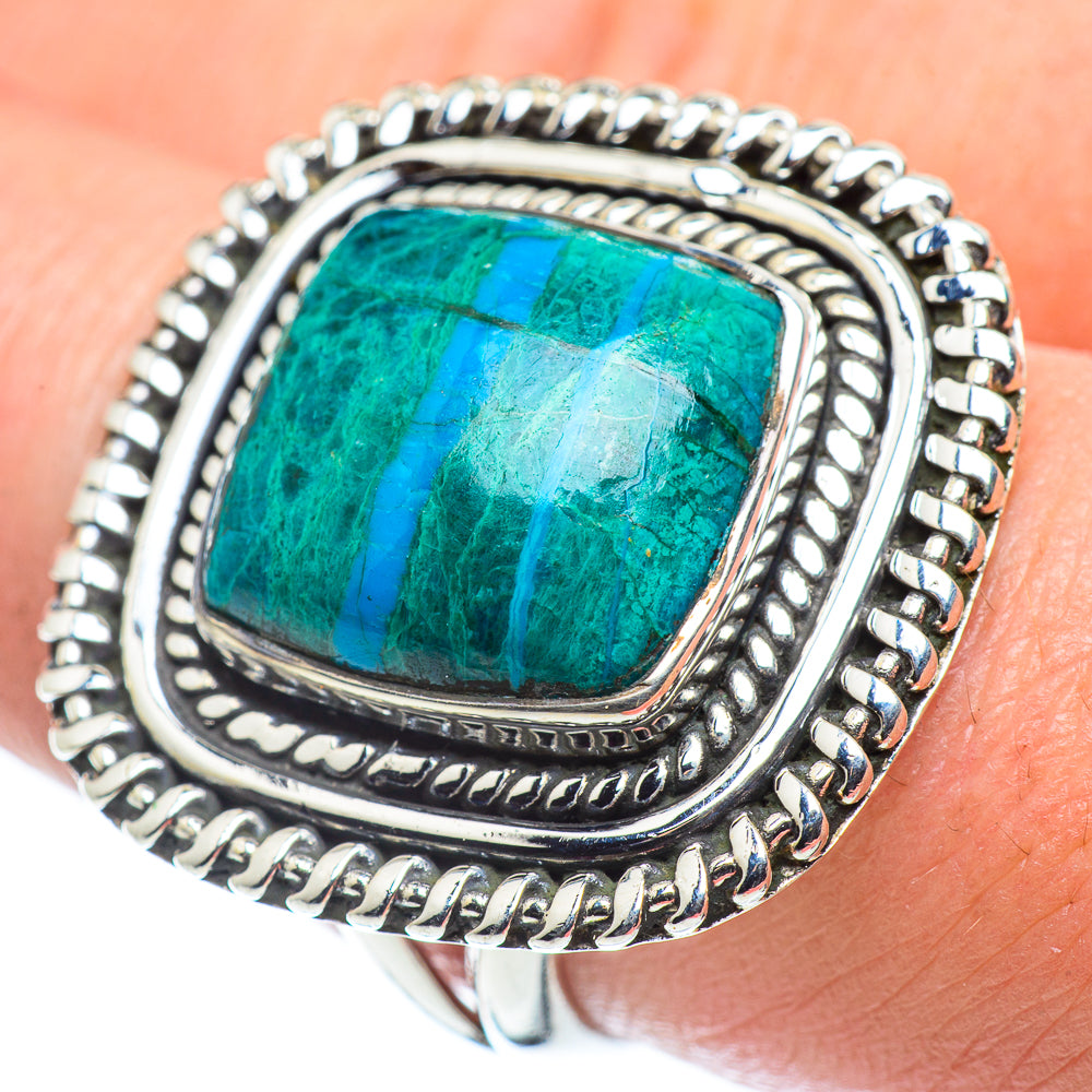 Chrysocolla Rings handcrafted by Anasilvercos - RING57734