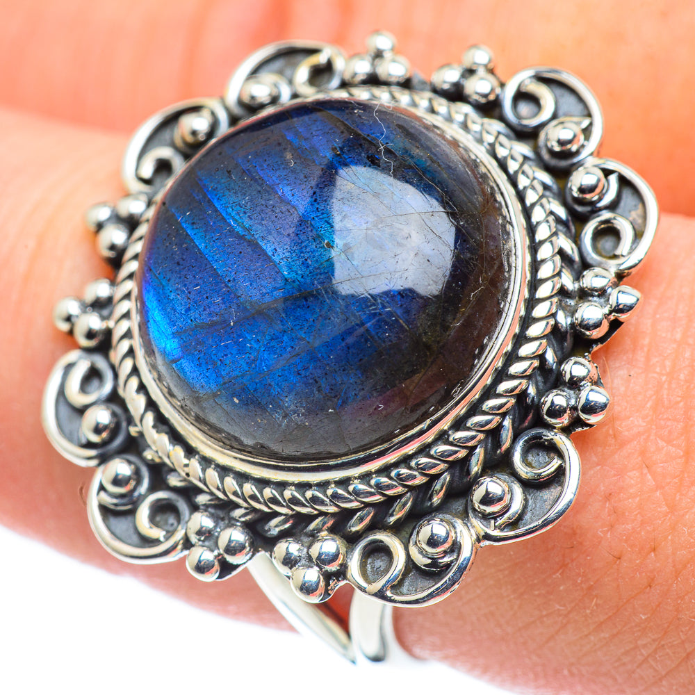 Labradorite Rings handcrafted by Anasilvercos - RING57754