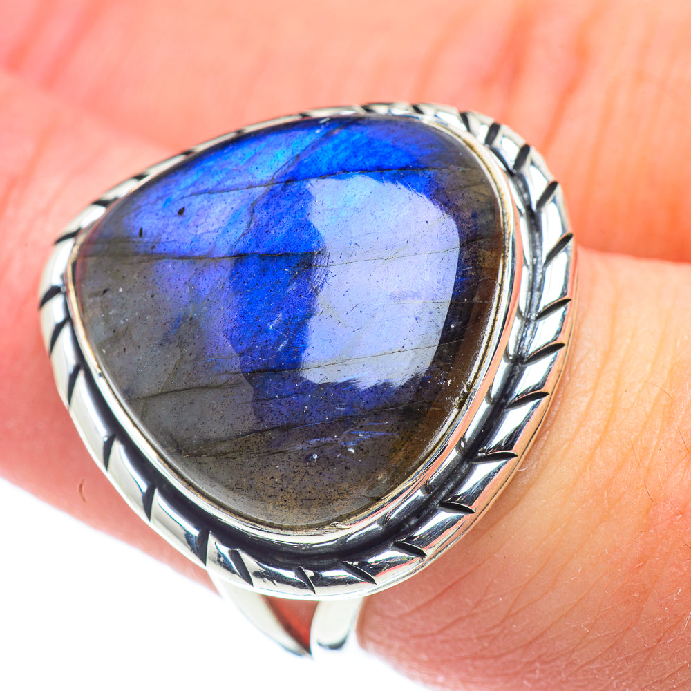 Labradorite Rings handcrafted by Anasilvercos - RING57755