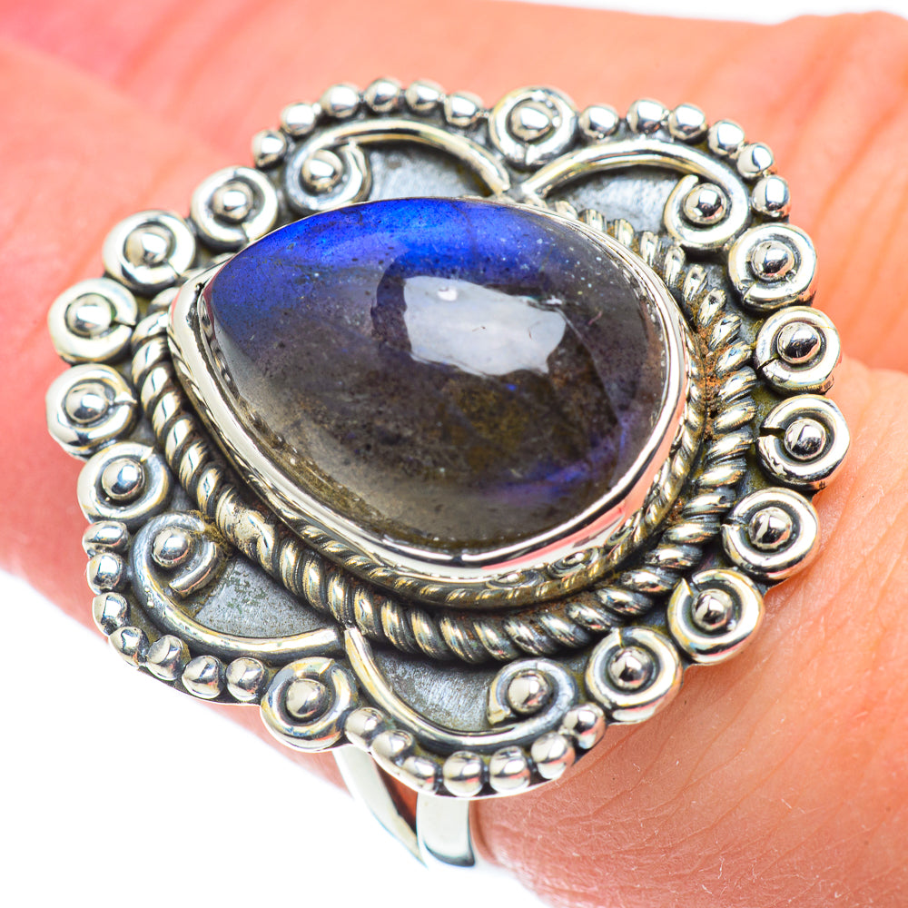 Labradorite Rings handcrafted by Anasilvercos - RING57757