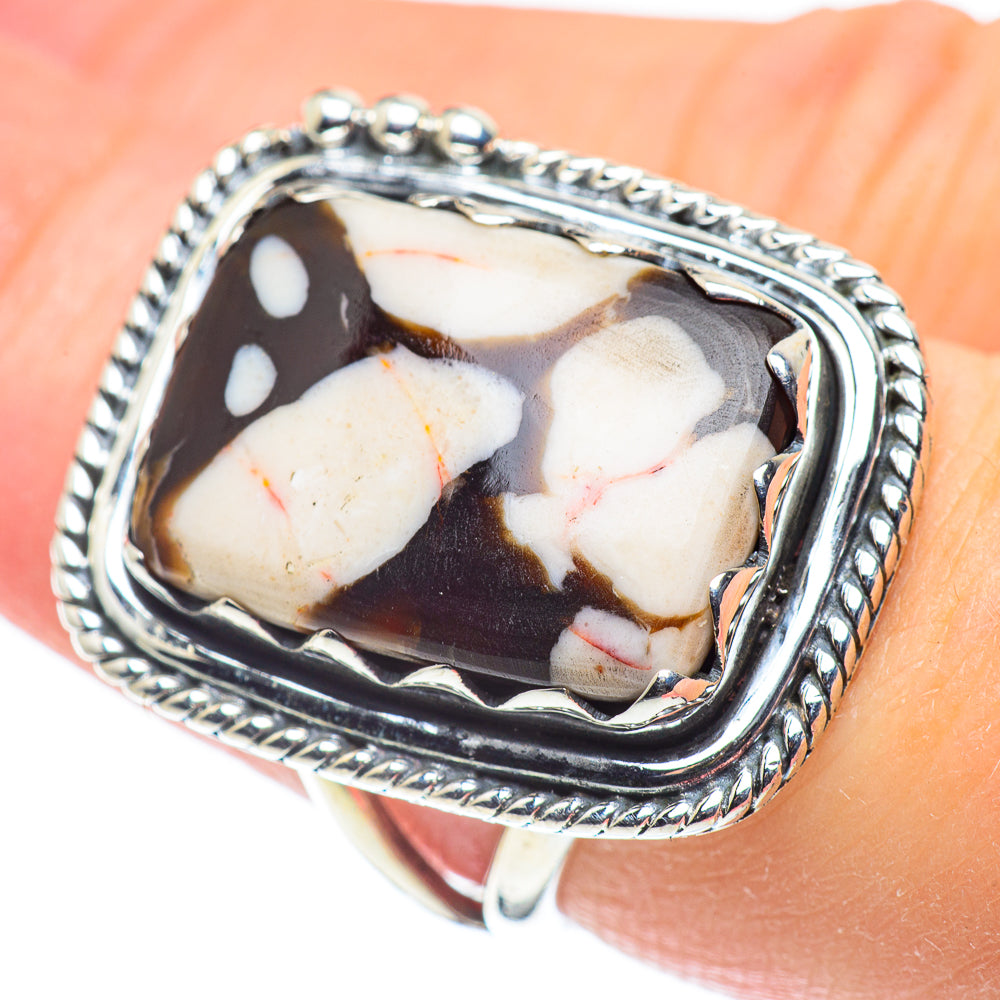 Peanut Wood Jasper Rings handcrafted by Anasilvercos - RING57764