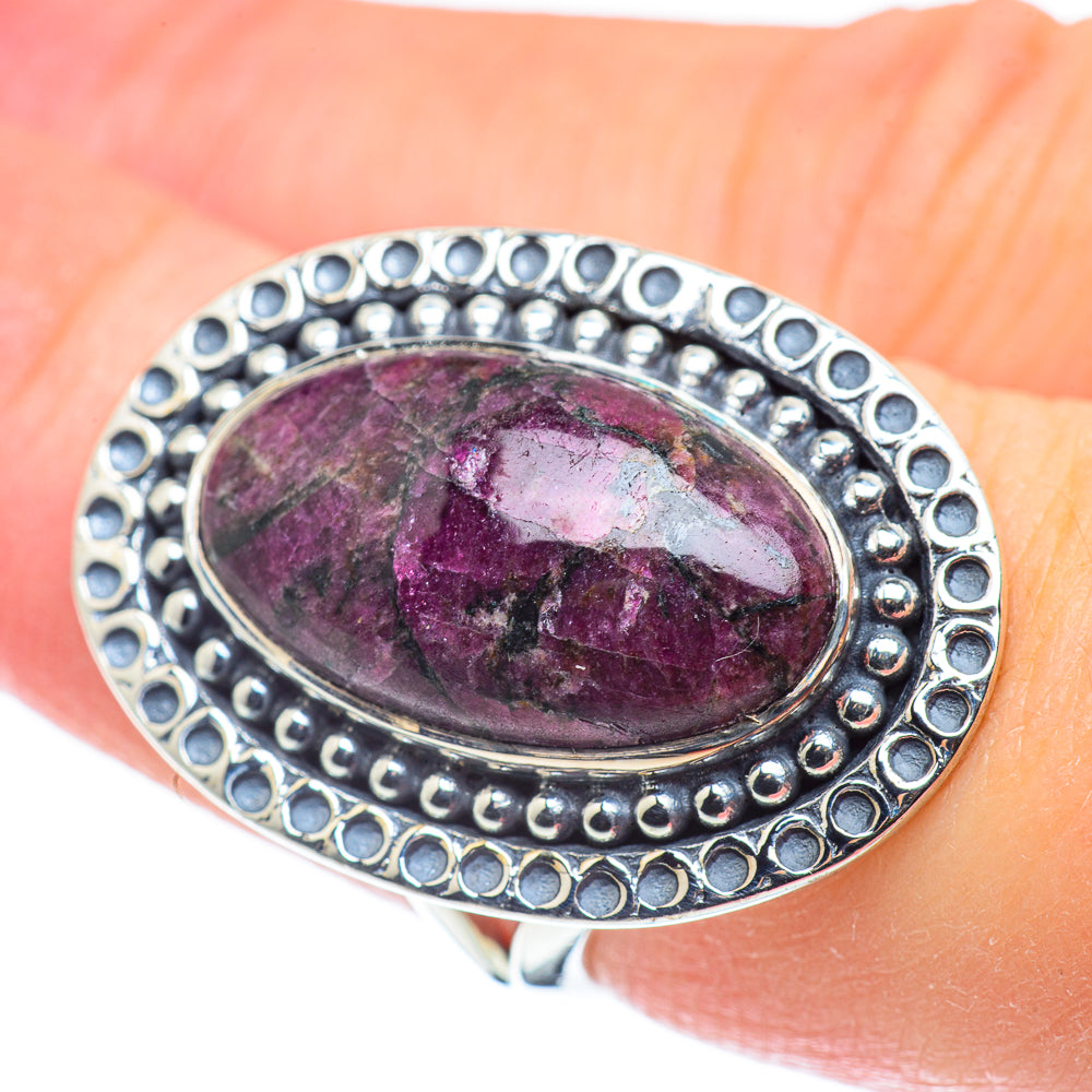 Russian Eudialyte Rings handcrafted by Anasilvercos - RING57768
