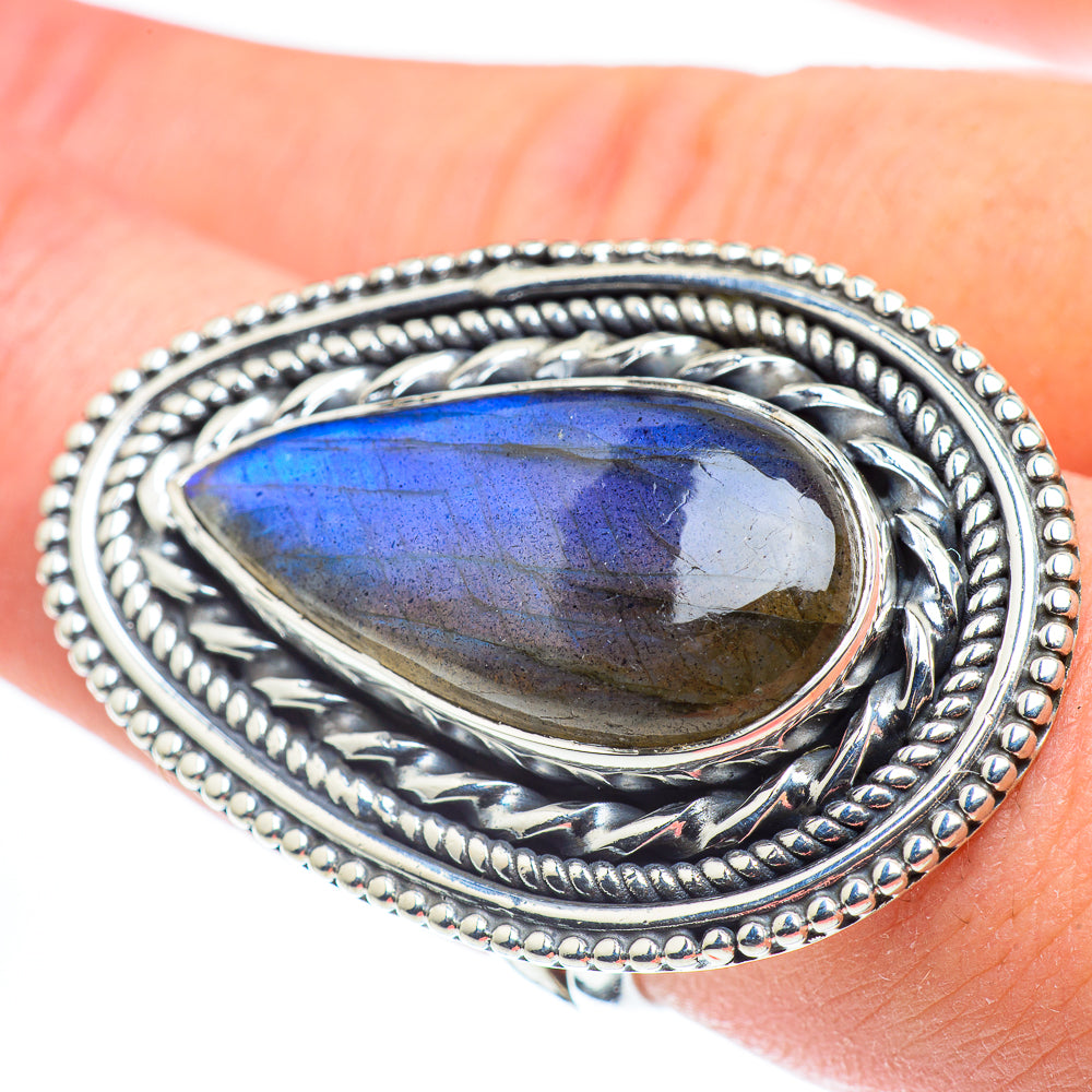 Labradorite Rings handcrafted by Anasilvercos - RING57777