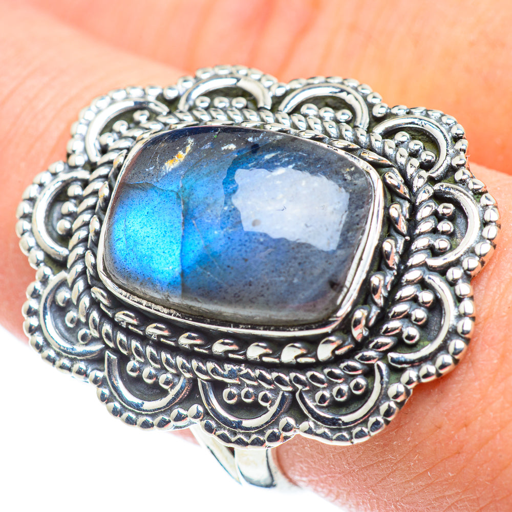 Labradorite Rings handcrafted by Anasilvercos - RING57781