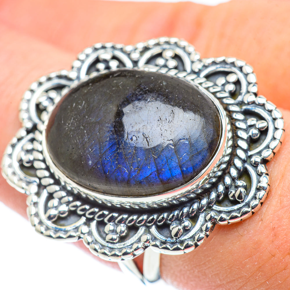 Labradorite Rings handcrafted by Anasilvercos - RING57782