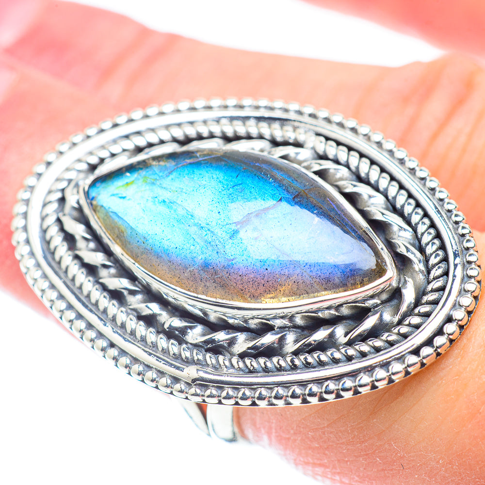 Labradorite Rings handcrafted by Anasilvercos - RING57783