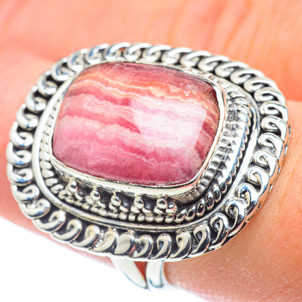 Rhodochrosite Rings handcrafted by Anasilvercos - RING57793