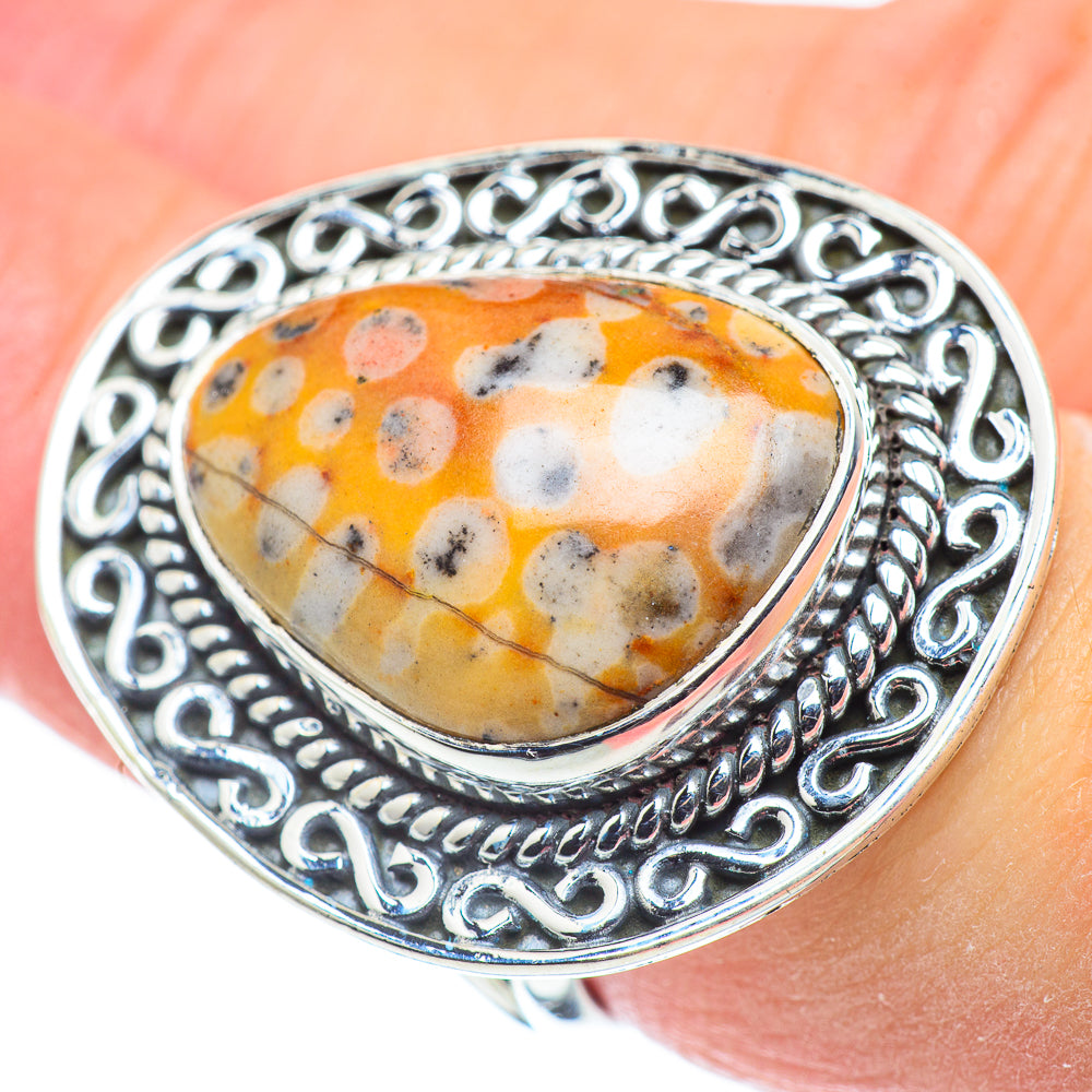 Ocean Jasper Rings handcrafted by Anasilvercos - RING57813