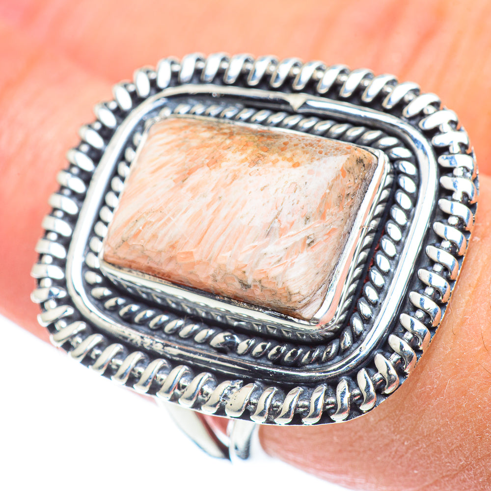 Scolecite Rings handcrafted by Anasilvercos - RING57815