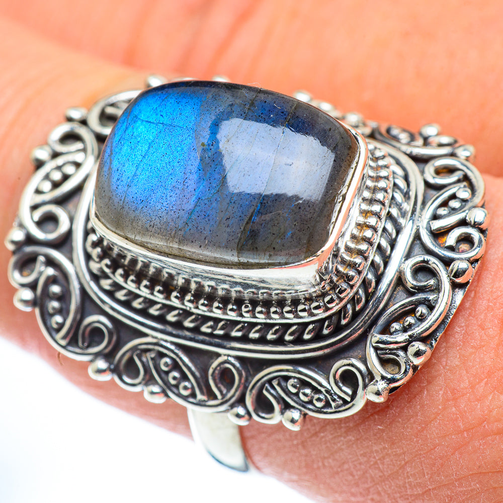 Labradorite Rings handcrafted by Anasilvercos - RING57827