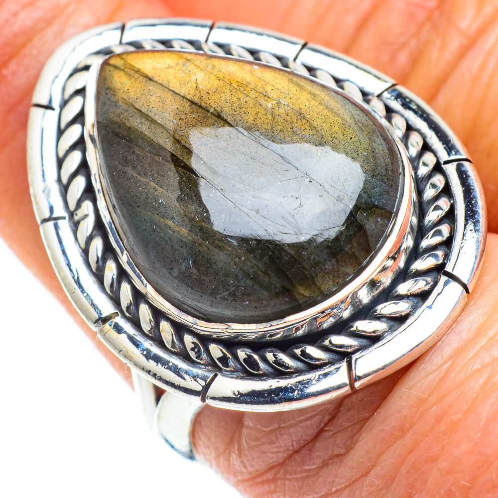 Labradorite Rings handcrafted by Anasilvercos - RING57831