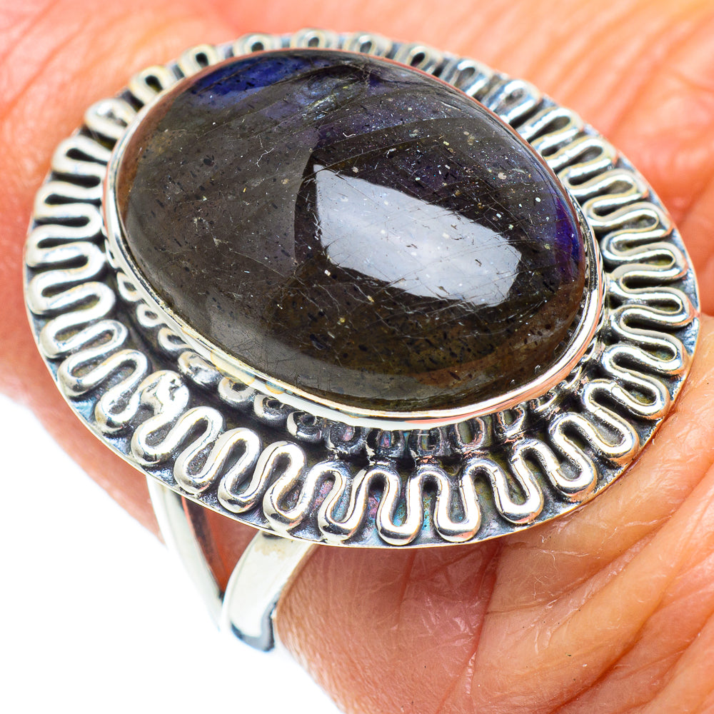 Labradorite Rings handcrafted by Anasilvercos - RING57850