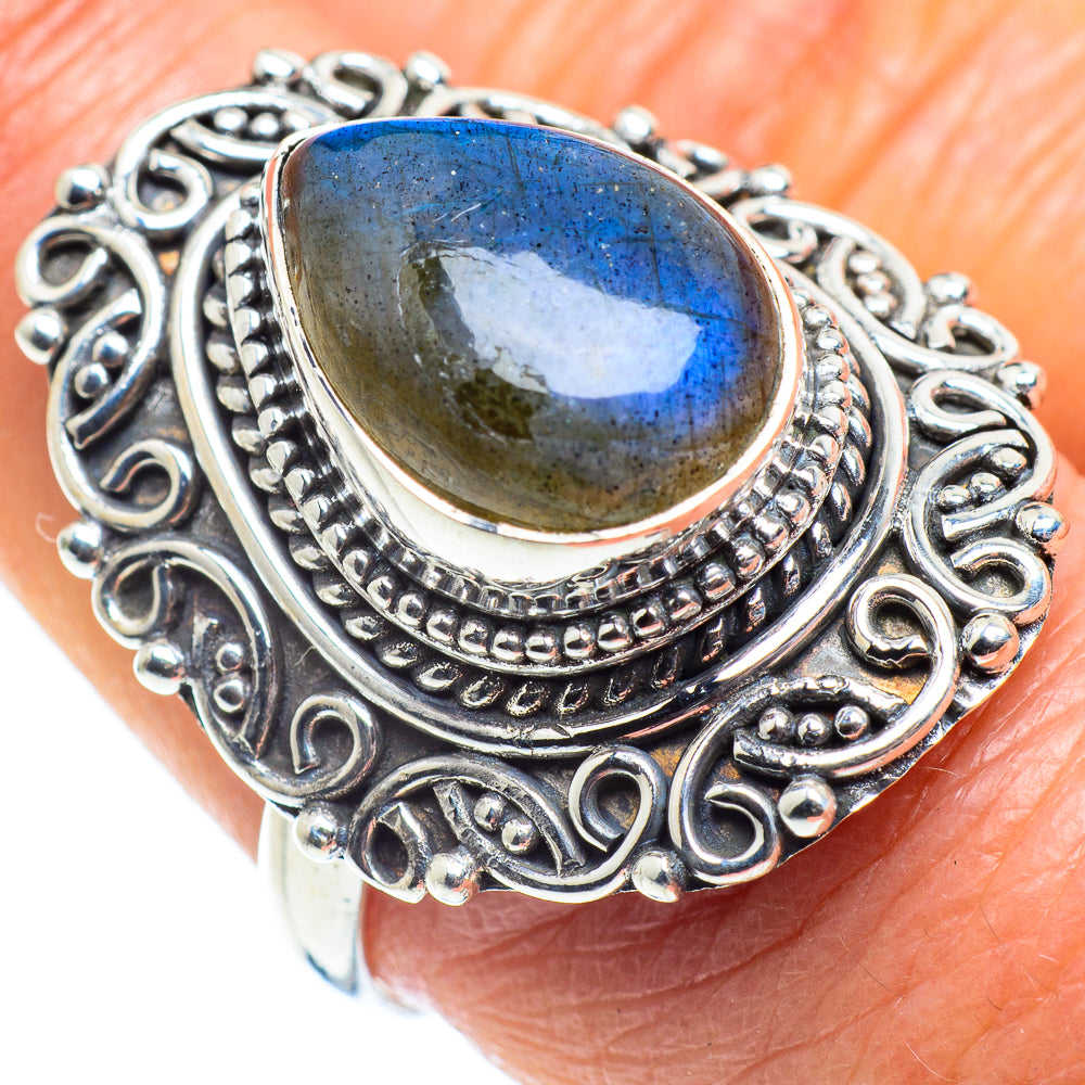 Labradorite Rings handcrafted by Anasilvercos - RING57856