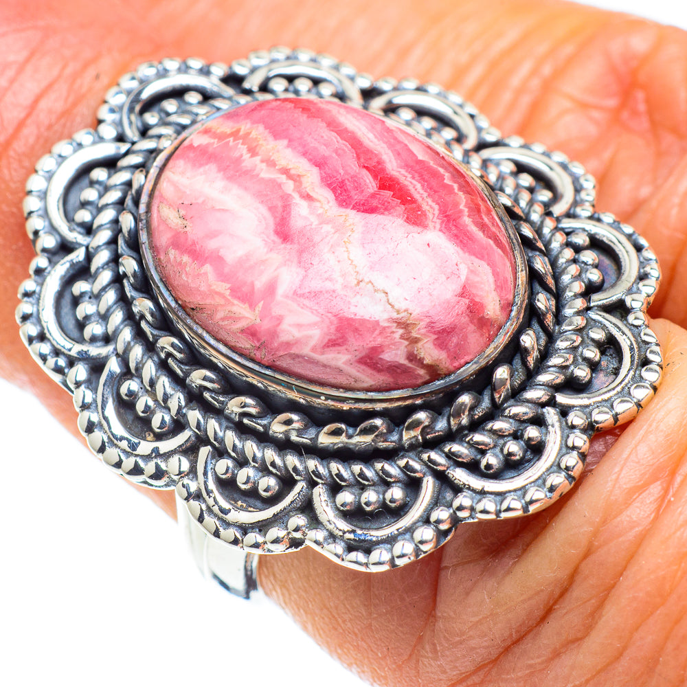 Rhodochrosite Rings handcrafted by Anasilvercos - RING57866