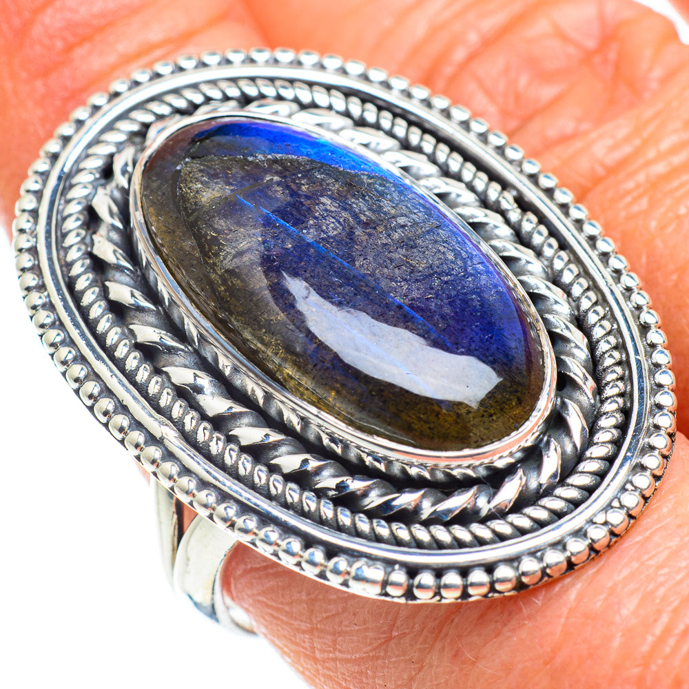 Labradorite Rings handcrafted by Anasilvercos - RING57878