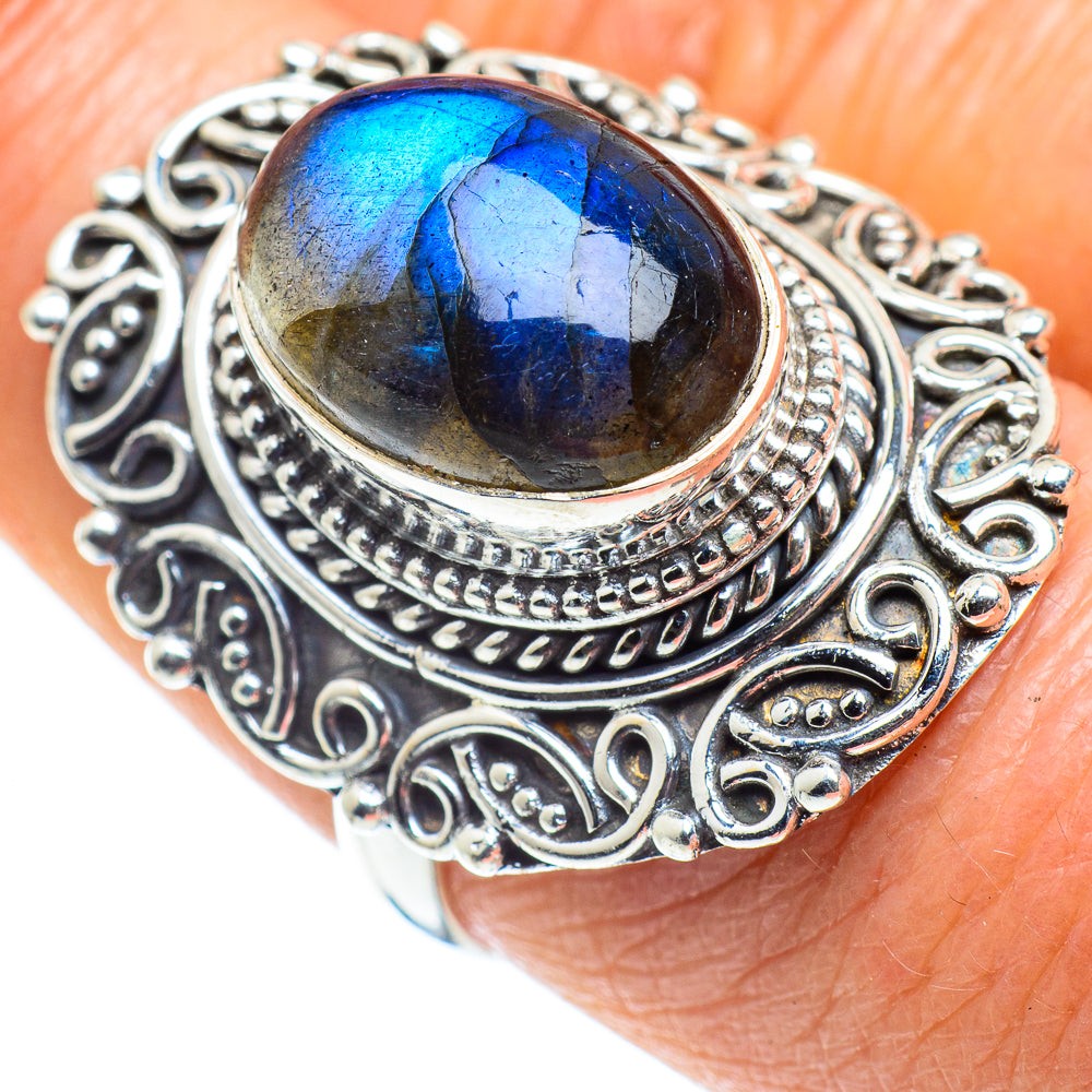 Labradorite Rings handcrafted by Anasilvercos - RING57891