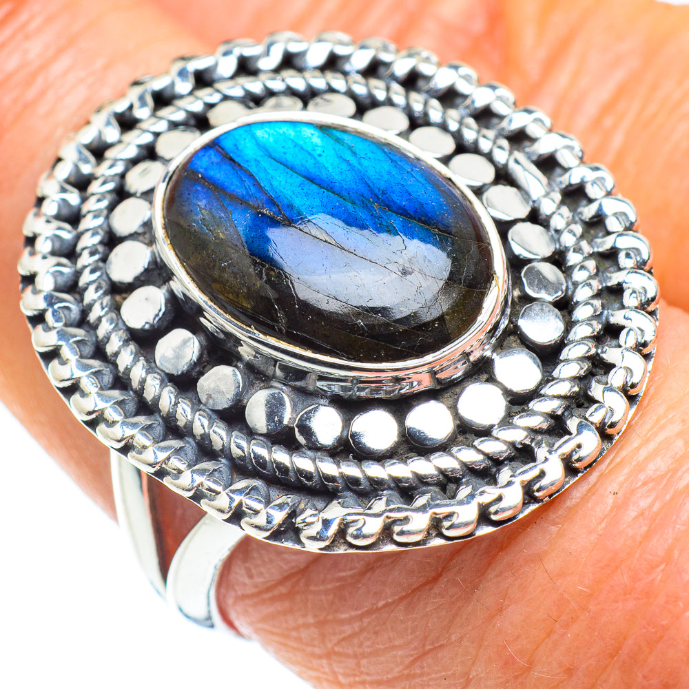 Labradorite Rings handcrafted by Anasilvercos - RING57898