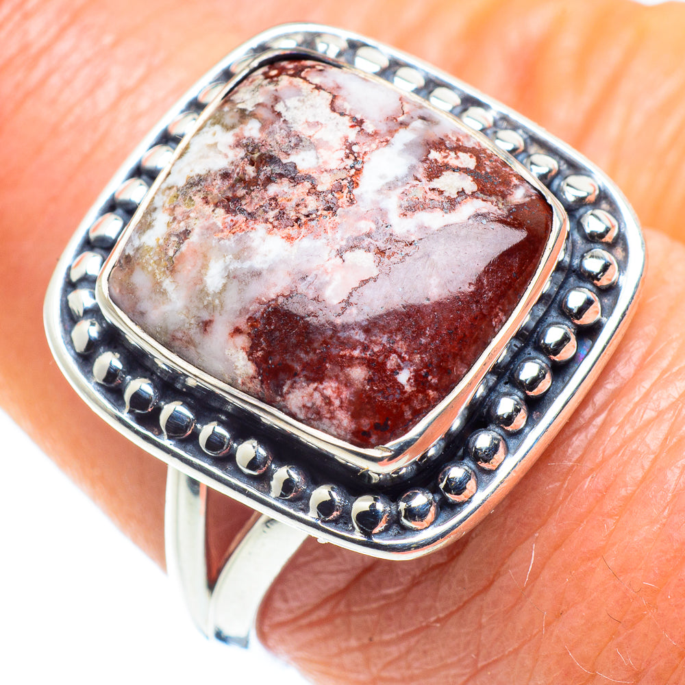 Crazy Lace Agate Rings handcrafted by Anasilvercos - RING57920