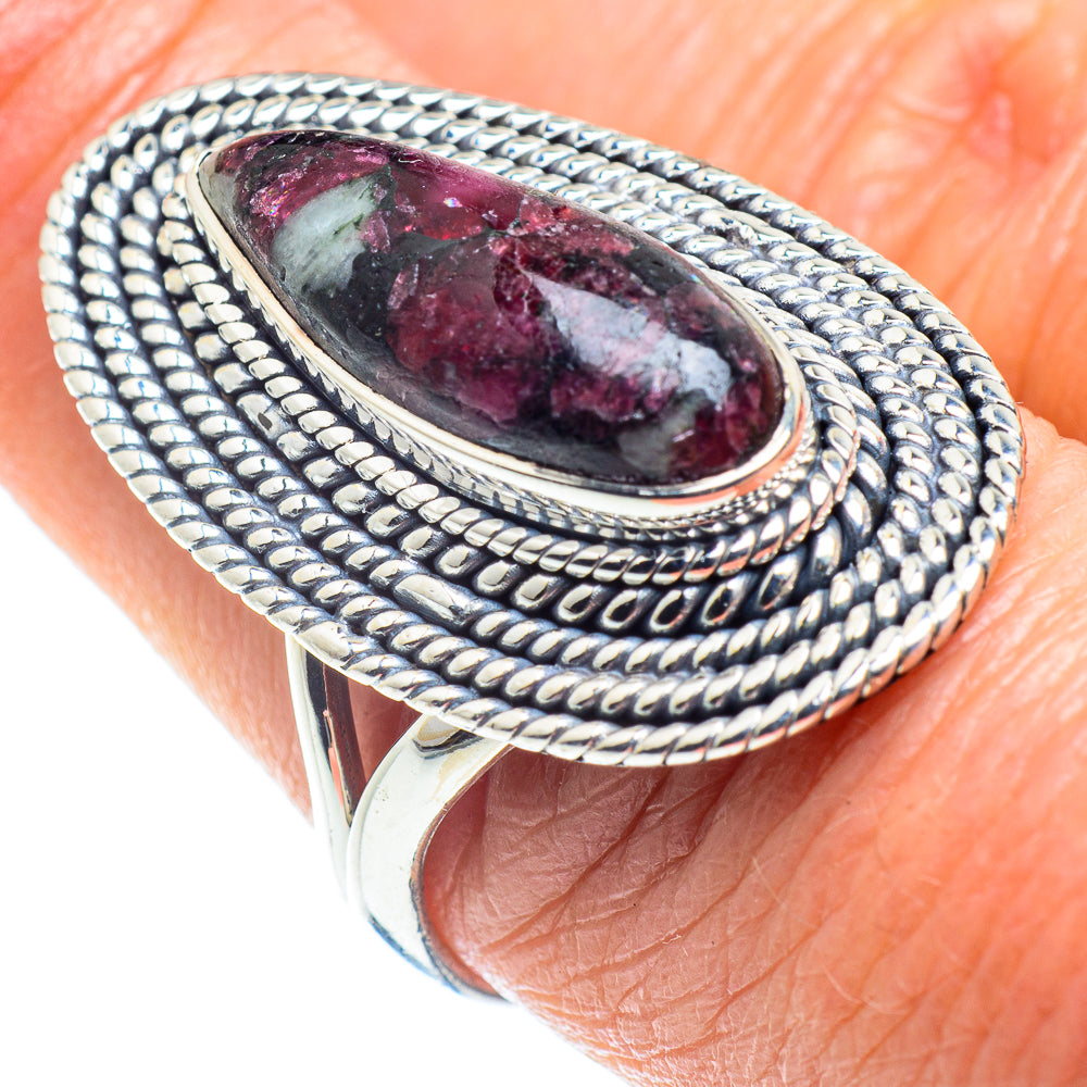 Russian Eudialyte Rings handcrafted by Anasilvercos - RING57941