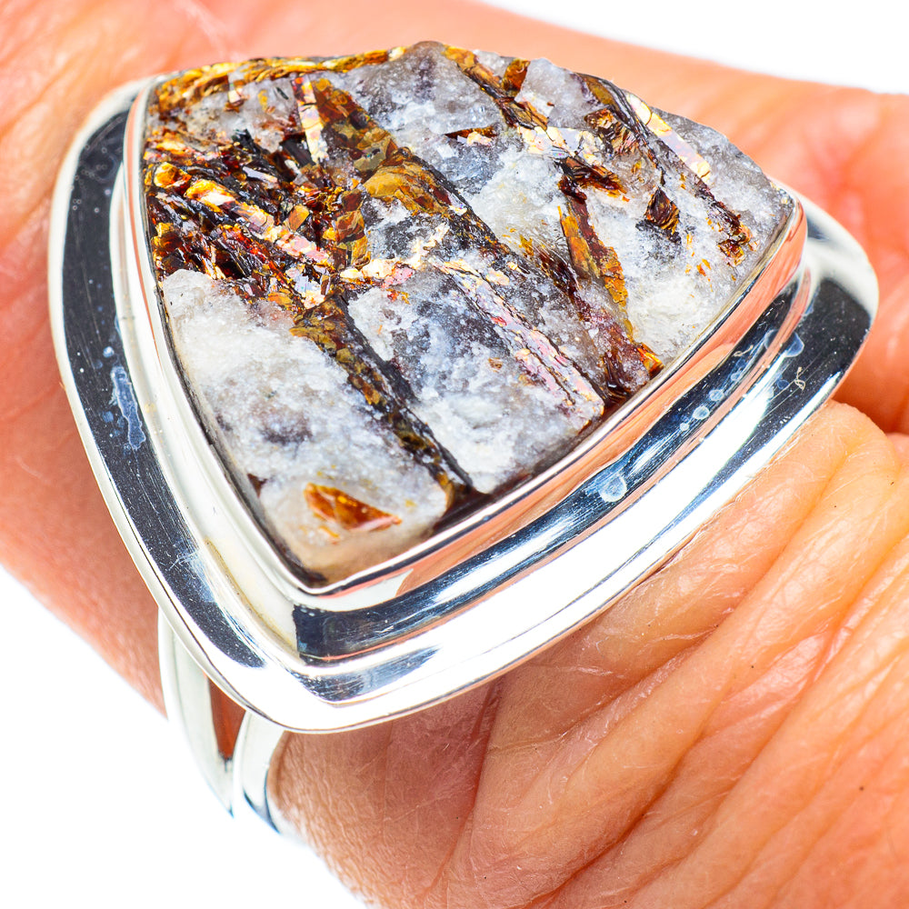 Astrophyllite Rings handcrafted by Anasilvercos - RING57945