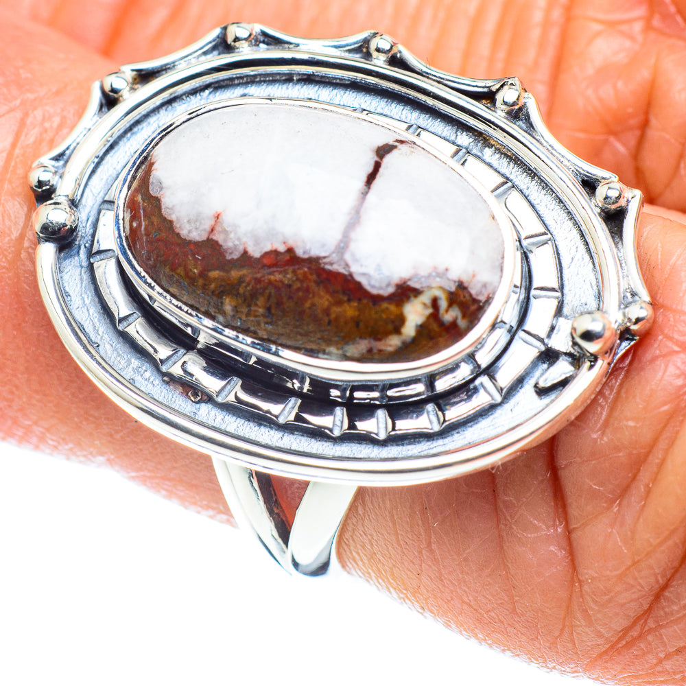 Red Jasper Rings handcrafted by Anasilvercos - RING58001